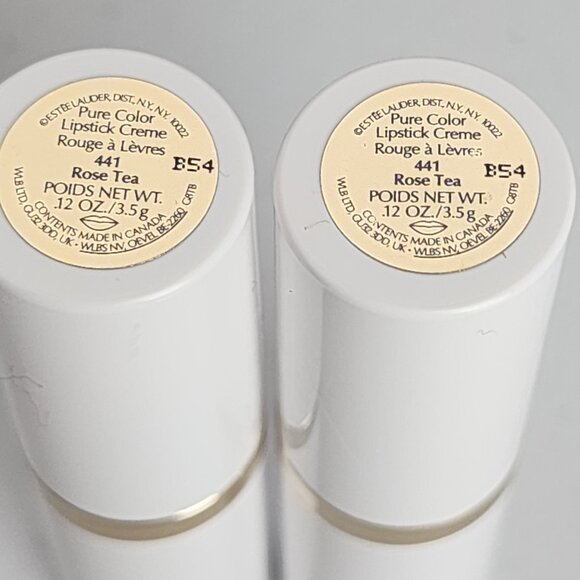 NEW Estee Lauder Set Pure Lipstick Rose Tea 441 + Lip Gloss Strawberry Candy - Picture 5 of 8